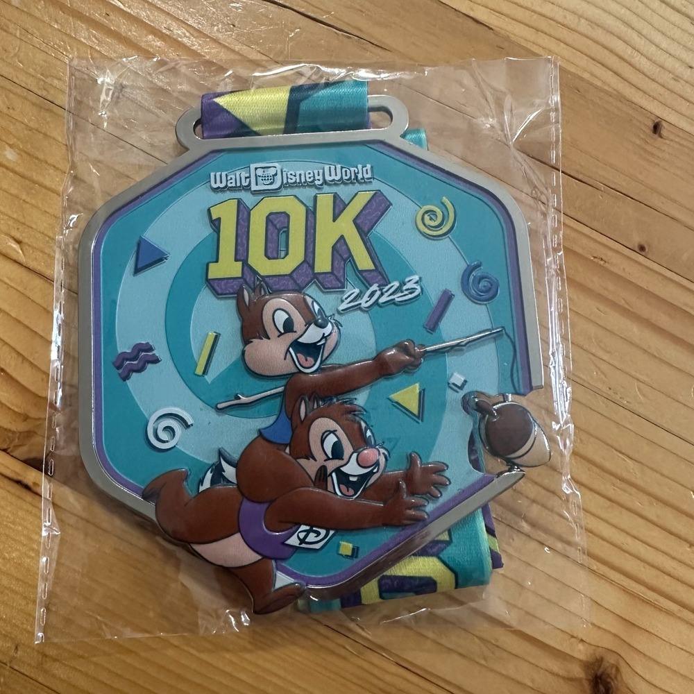 Disney World runDisney 2023 Springtime Surprise 10K Medal Chip n Dale Finisher